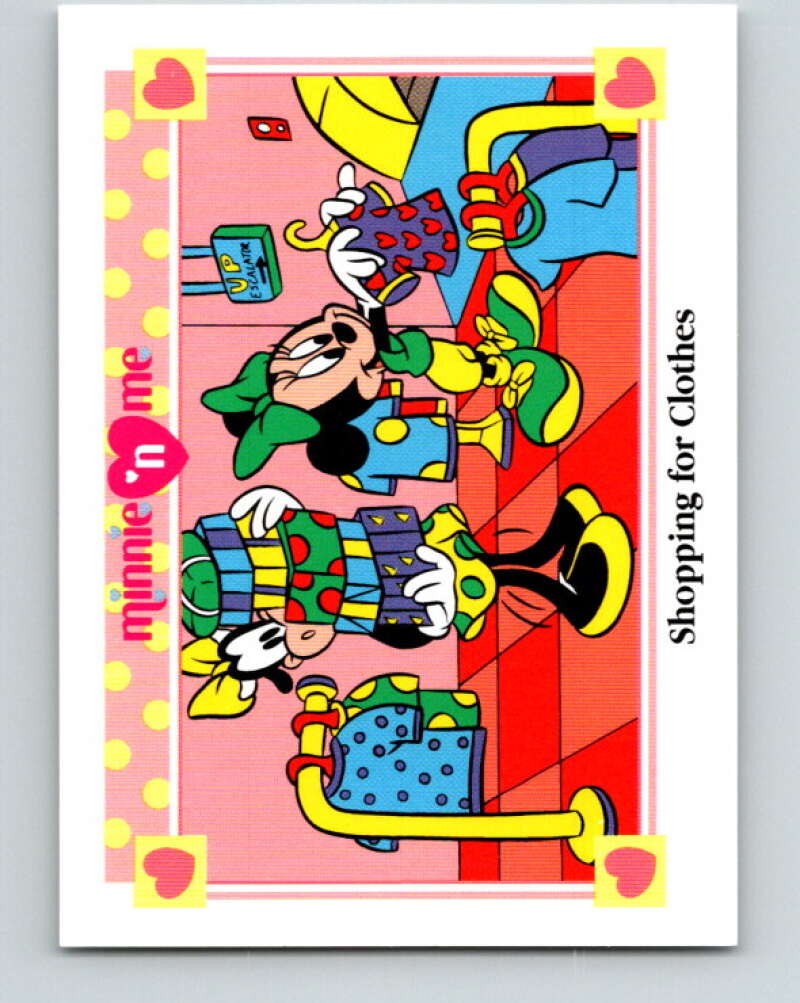 1991 Impel Disney Minnie 'n Me #120 Shopping for Clothes V41551