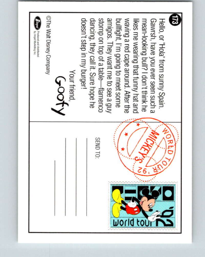 1991 Impel Walt Disney #173 Seeing Red V41962