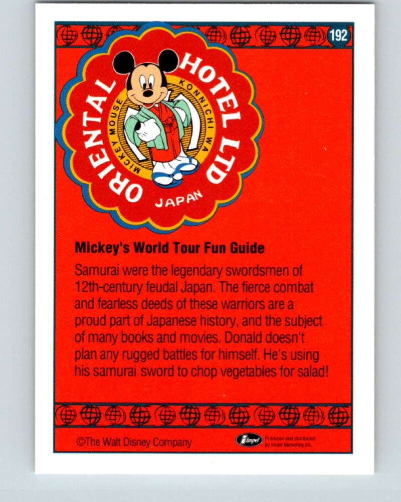 1991 Impel Walt Disney #192 Samurai Duck V42006
