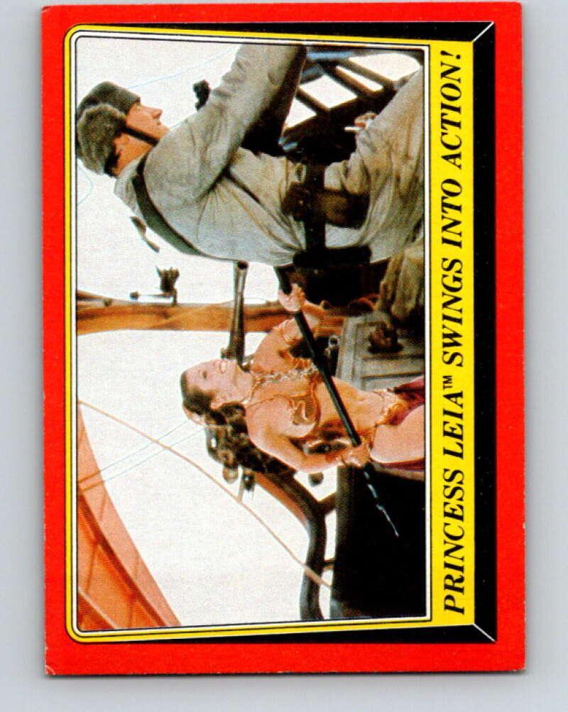 1983 Topps Star Wars Return Of The Jedi #52 Princess Leia Swings Into Action V42087