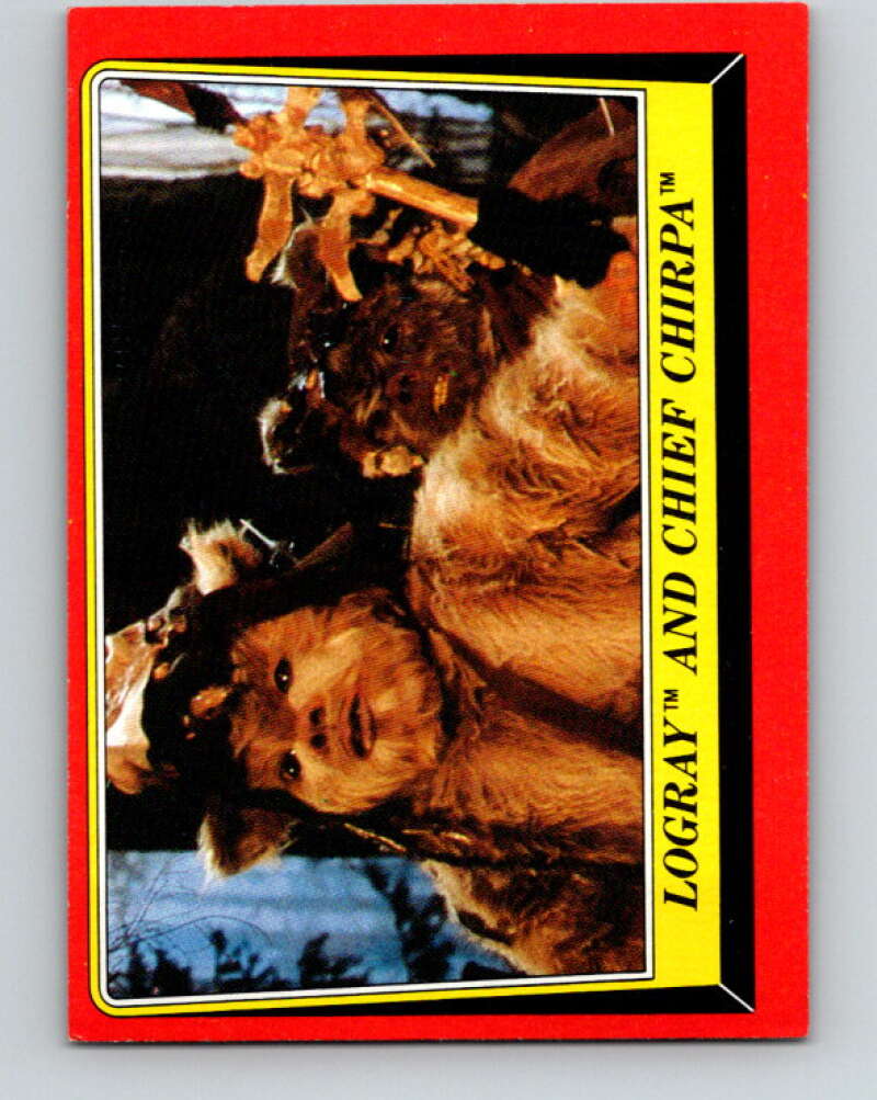 1983 Topps Star Wars Return Of The Jedi #85 Logray and Chief Chirpa V42103