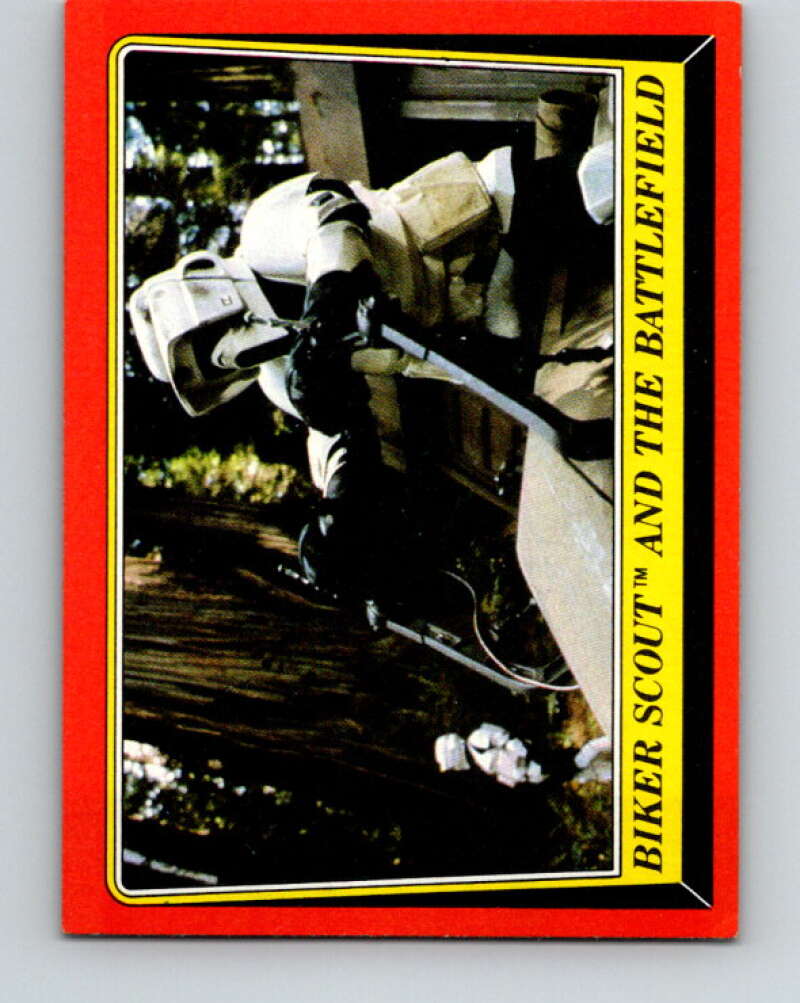1983 Topps Star Wars Return Of The Jedi #97 Biker Scout and the Battlefield V42115