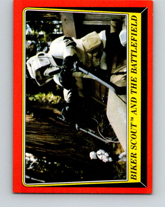 1983 Topps Star Wars Return Of The Jedi #97 Biker Scout and the Battlefield   V42115