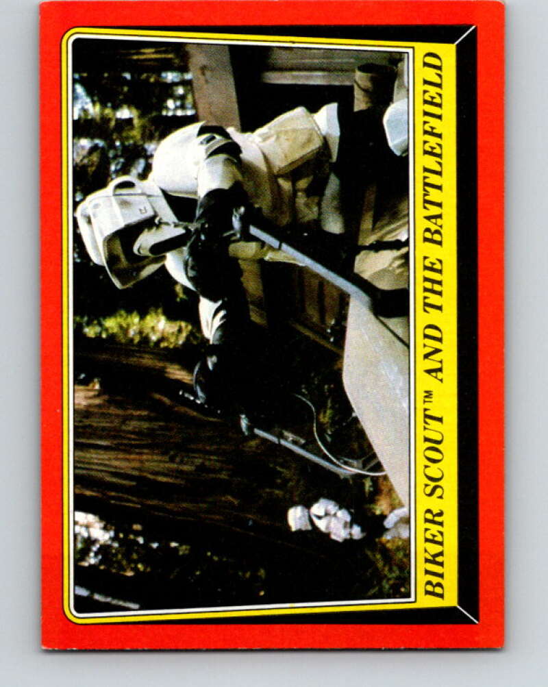 1983 Topps Star Wars Return Of The Jedi #97 Biker Scout and the Battlefield V42116