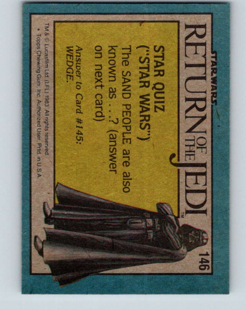 1983 Topps Star Wars Return Of The Jedi #146 R2-D2 on Endor V42140