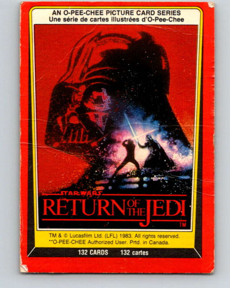 1983 OPC Star Wars Return Of The Jedi #1 Title Card V42154