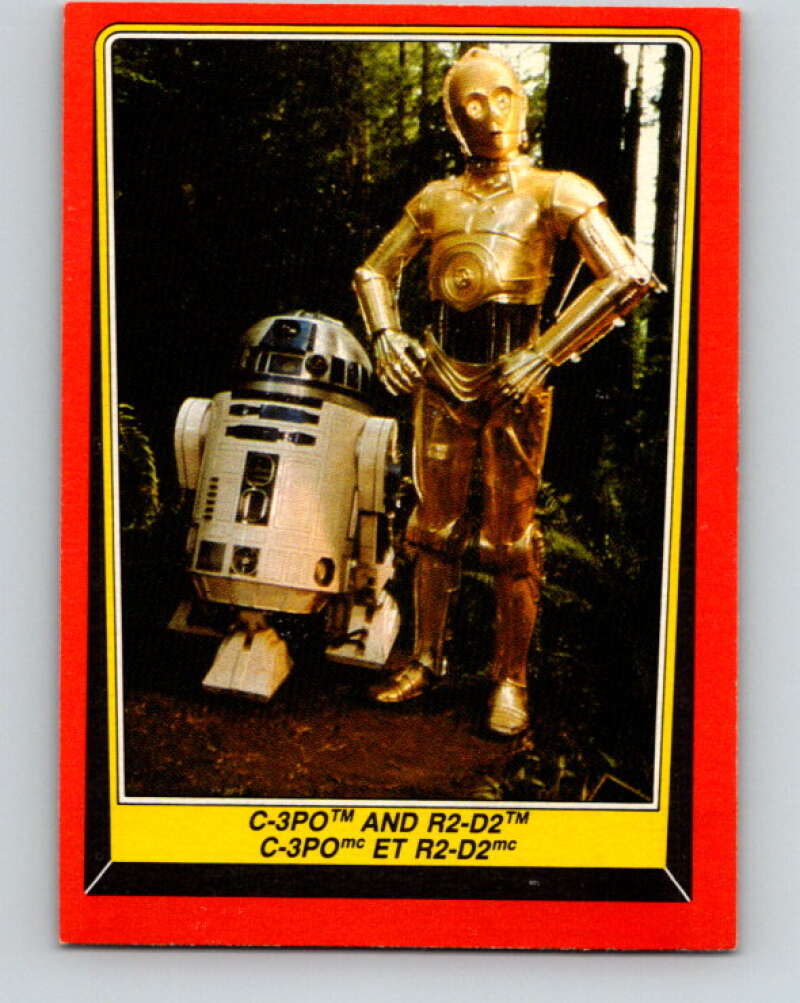 1983 OPC Star Wars Return Of The Jedi #8 C-3PO and R2-D2 V42192