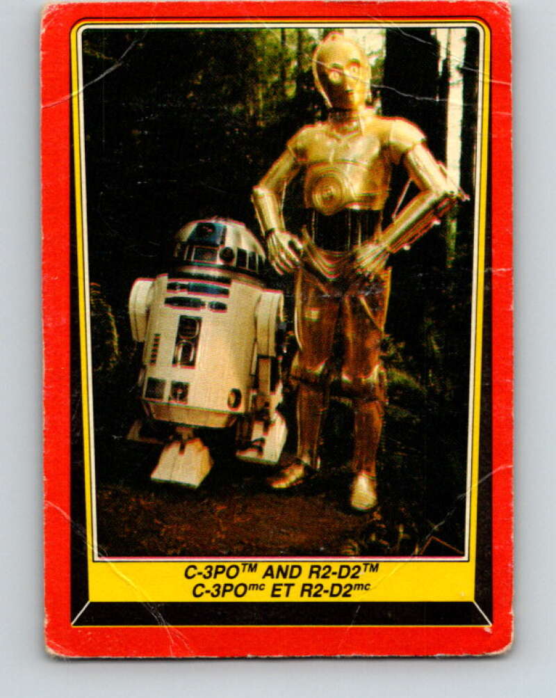 1983 OPC Star Wars Return Of The Jedi #8 C-3PO and R2-D2 V42194