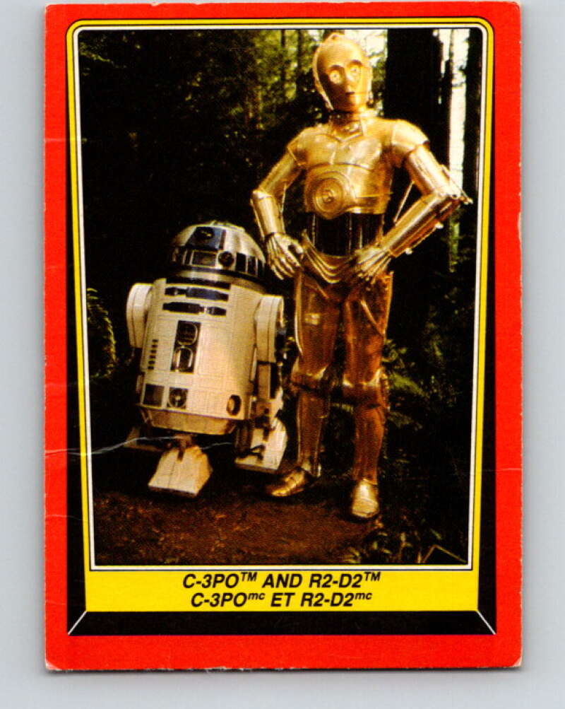 1983 OPC Star Wars Return Of The Jedi #8 C-3PO and R2-D2 V42195