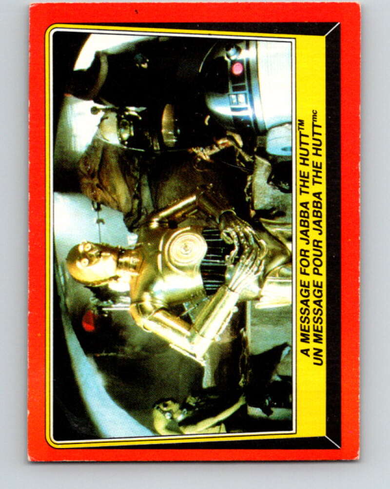 1983 OPC Star Wars Return Of The Jedi #17 A Message for Jabba the Hutt V42237