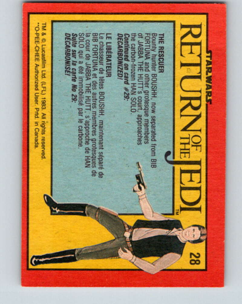 1983 OPC Star Wars Return Of The Jedi #28 The Rescuer V42283