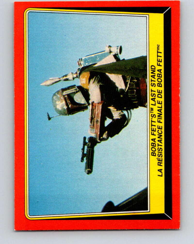 1983 OPC Star Wars Return Of The Jedi #47 Boba Fett's Last Stand   V42356