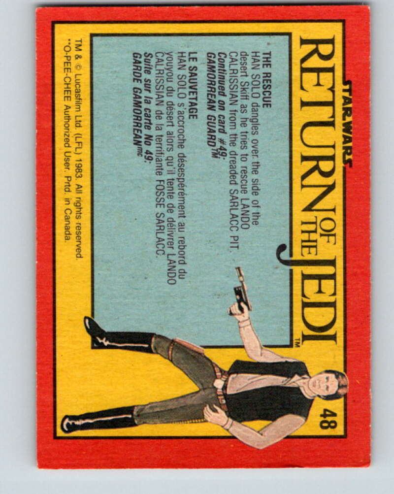 1983 OPC Star Wars Return Of The Jedi #48 The Rescue V42360