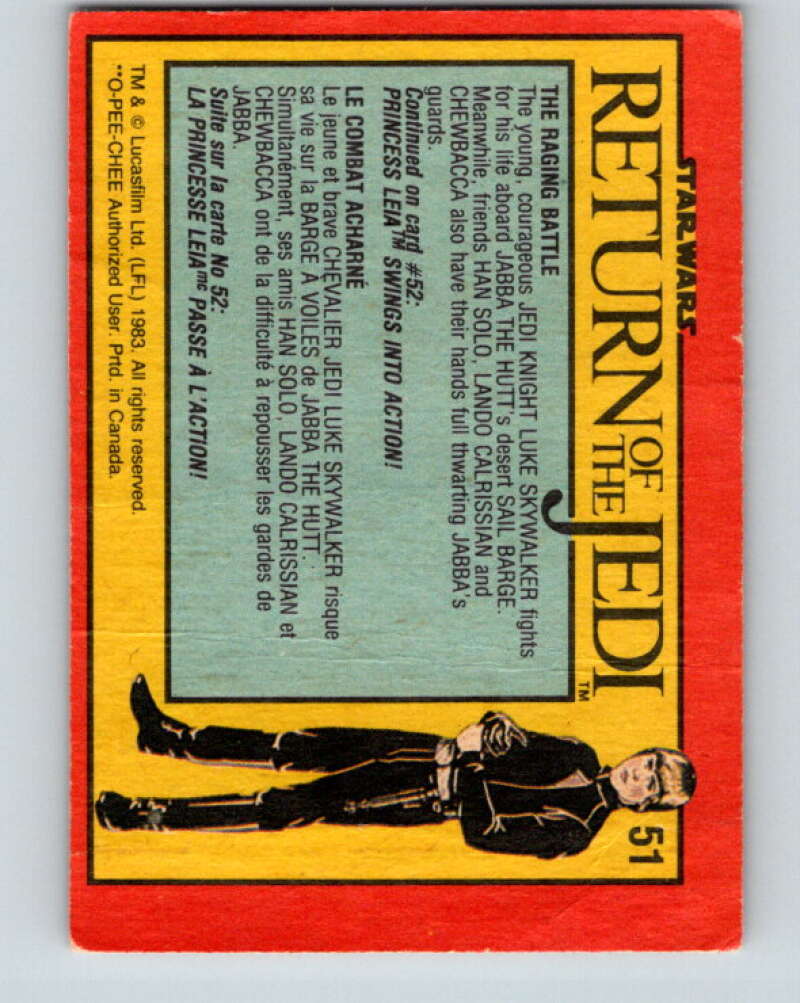 1983 OPC Star Wars Return Of The Jedi #51 The Raging Battle V42375