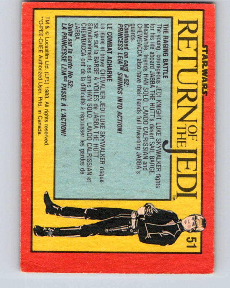 1983 OPC Star Wars Return Of The Jedi #51 The Raging Battle V42378