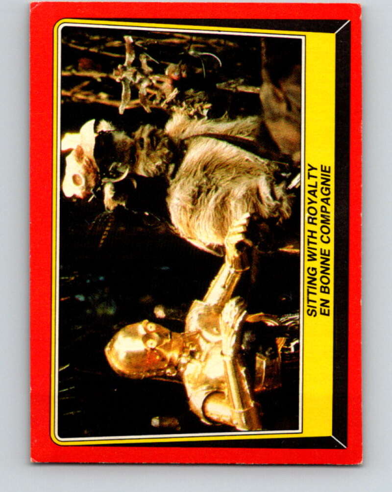 1983 OPC Star Wars Return Of The Jedi #82 Sitting with Royalty V42513