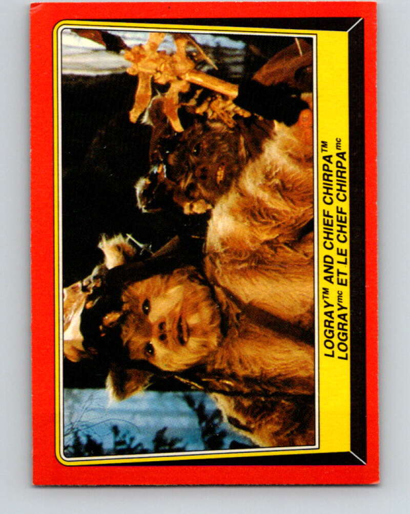 1983 OPC Star Wars Return Of The Jedi #85 Logray and Chief Chirpa V42522