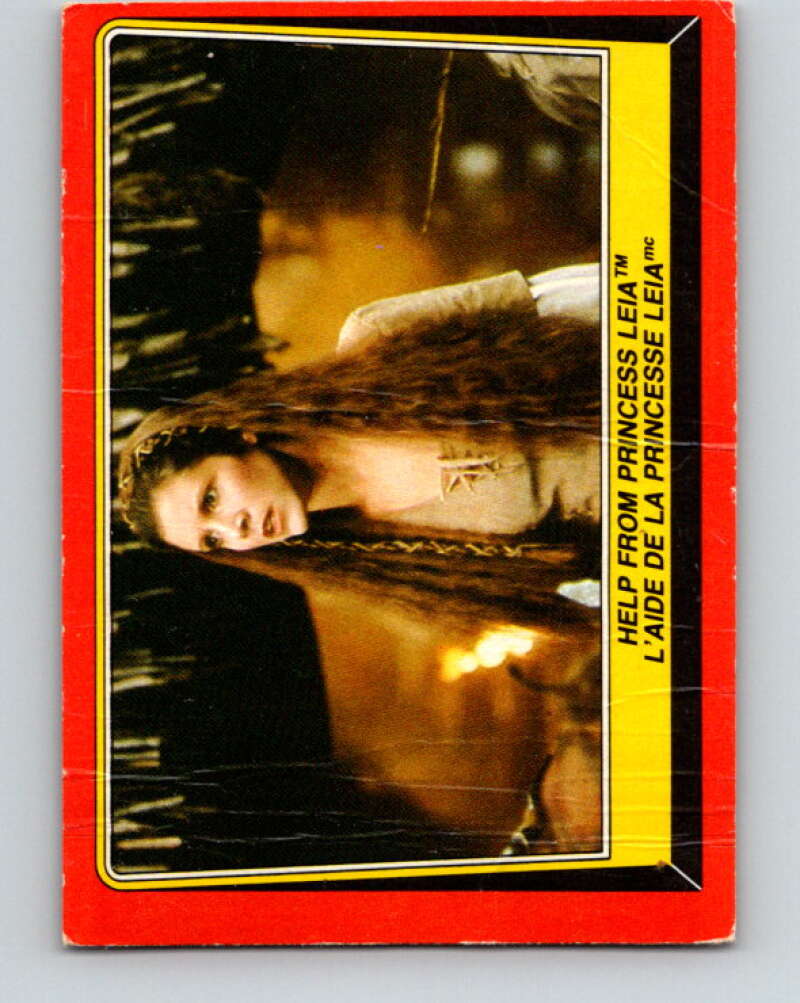 1983 OPC Star Wars Return Of The Jedi #86 Help from Princess Leia V42526