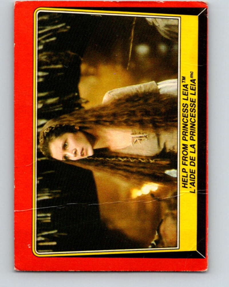 1983 OPC Star Wars Return Of The Jedi #86 Help from Princess Leia V42530