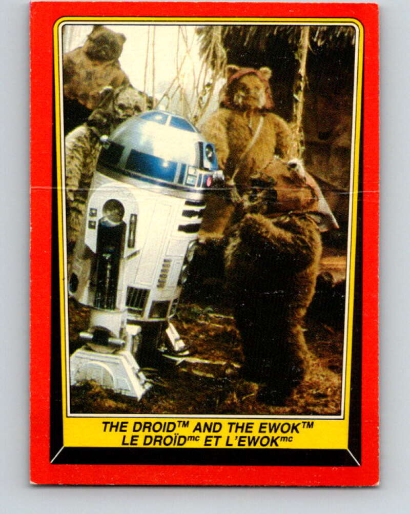 1983 OPC Star Wars Return Of The Jedi #90 The Droid and the Ewok V42541