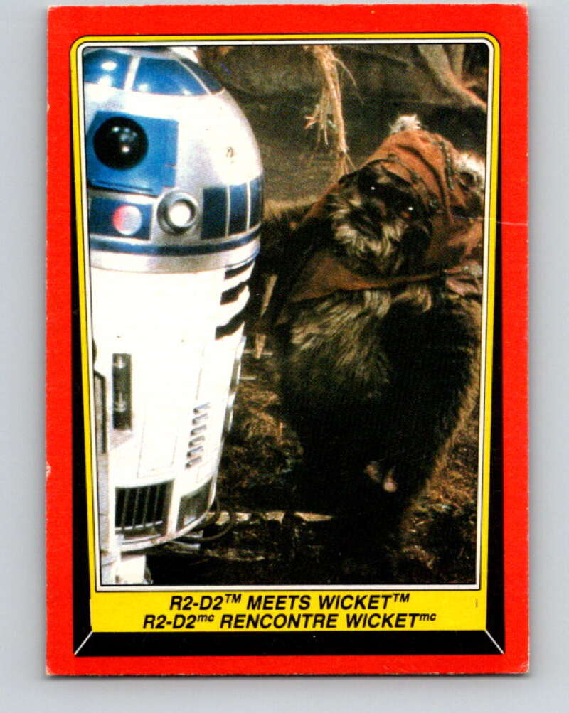 1983 OPC Star Wars Return Of The Jedi #91 R2-D2 Meets Wicket V42542