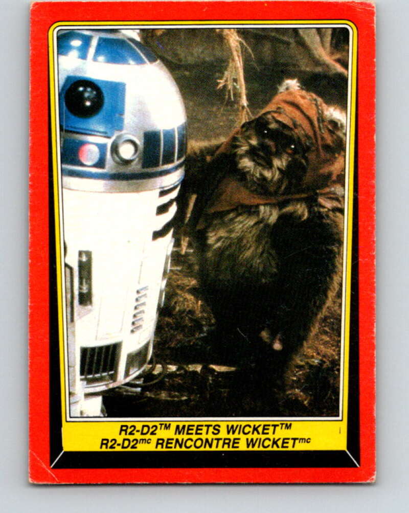 1983 OPC Star Wars Return Of The Jedi #91 R2-D2 Meets Wicket V42543