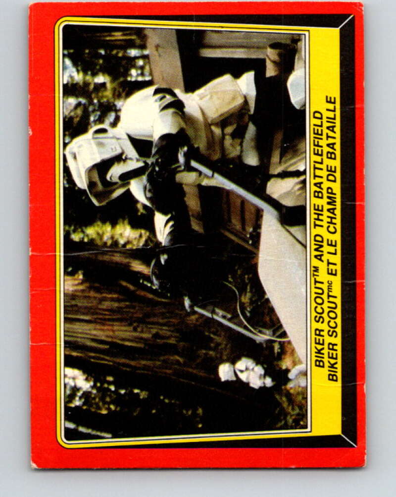 1983 OPC Star Wars Return Of The Jedi #97 Biker Scout and the Battlefield V42565