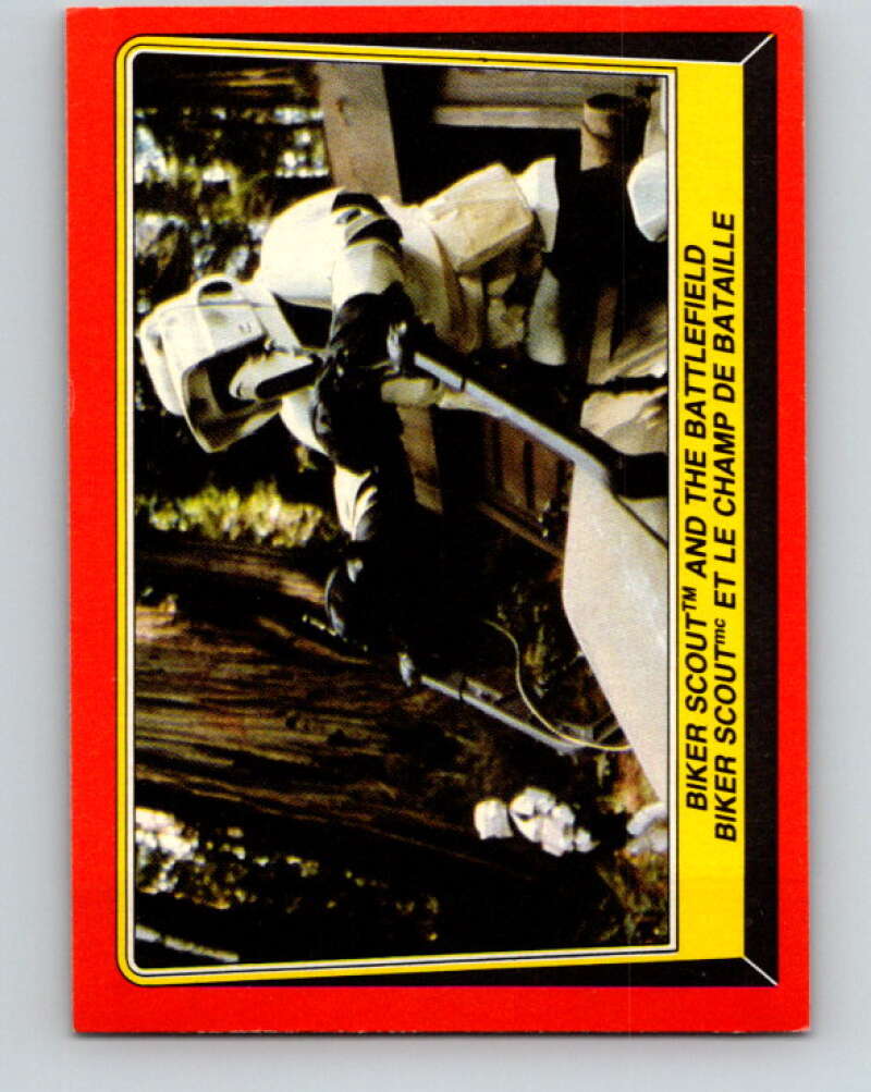 1983 OPC Star Wars Return Of The Jedi #97 Biker Scout and the Battlefield V42566
