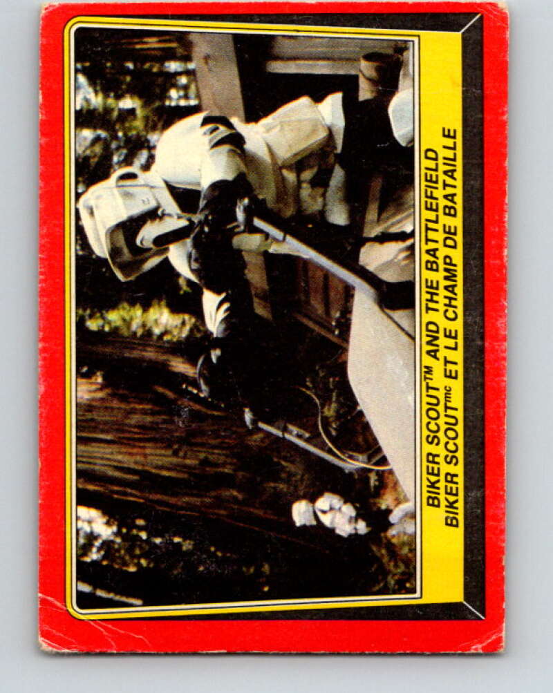 1983 OPC Star Wars Return Of The Jedi #97 Biker Scout and the Battlefield V42570