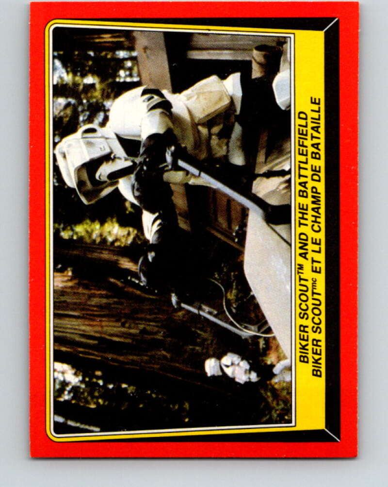 1983 OPC Star Wars Return Of The Jedi #97 Biker Scout and the Battlefield V42571