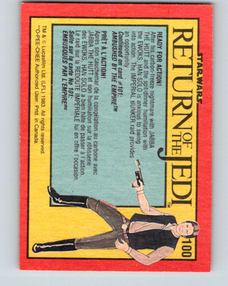 1983 OPC Star Wars Return Of The Jedi #100 Ready for Action V42586