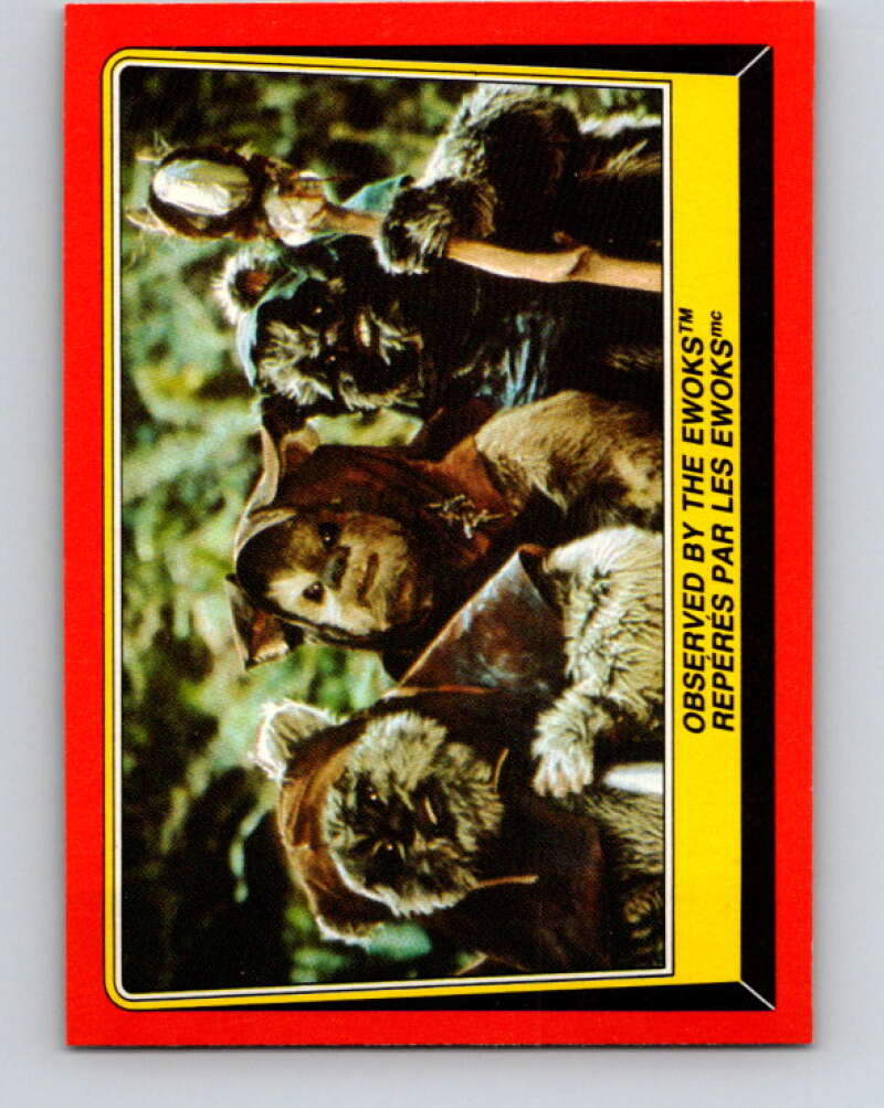 1983 OPC Star Wars Return Of The Jedi #102 Observed by the Ewoks V42598