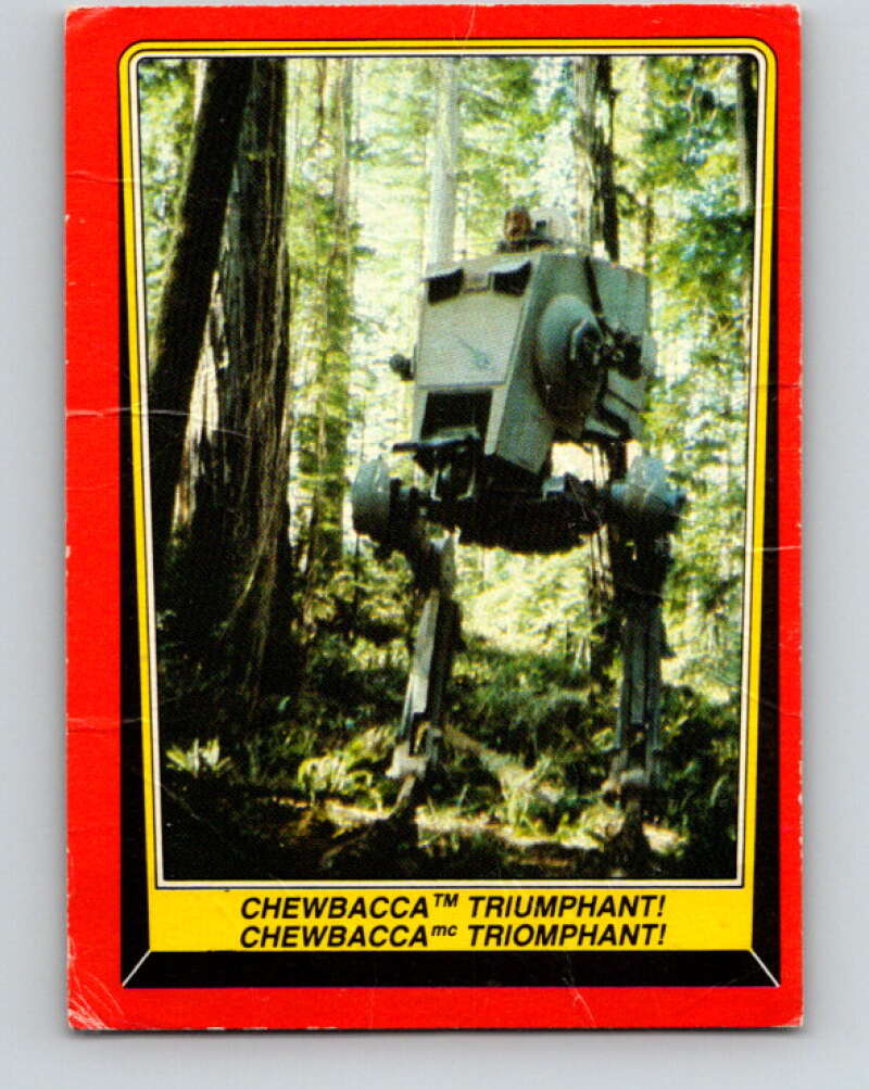 1983 OPC Star Wars Return Of The Jedi #110 Chewbacca Triumphant V42634