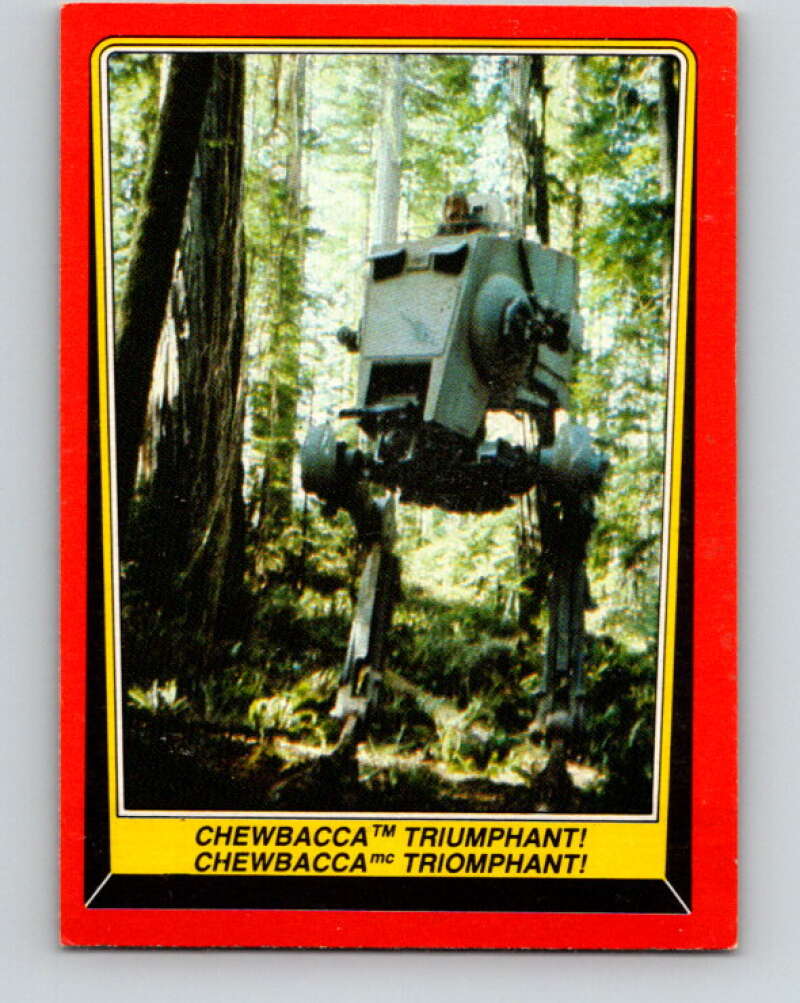 1983 OPC Star Wars Return Of The Jedi #110 Chewbacca Triumphant V42636