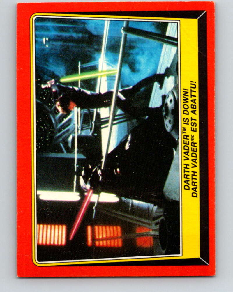 1983 OPC Star Wars Return Of The Jedi #121 Darth Vader Is Down V42676
