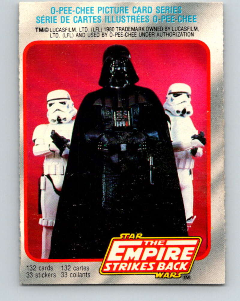1980 OPC The Empire Strikes Back #1 Introduction V42742