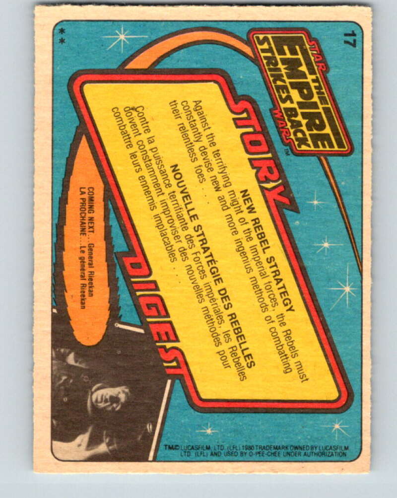 1980 OPC The Empire Strikes Back #17 New Rebel Strategy V42788