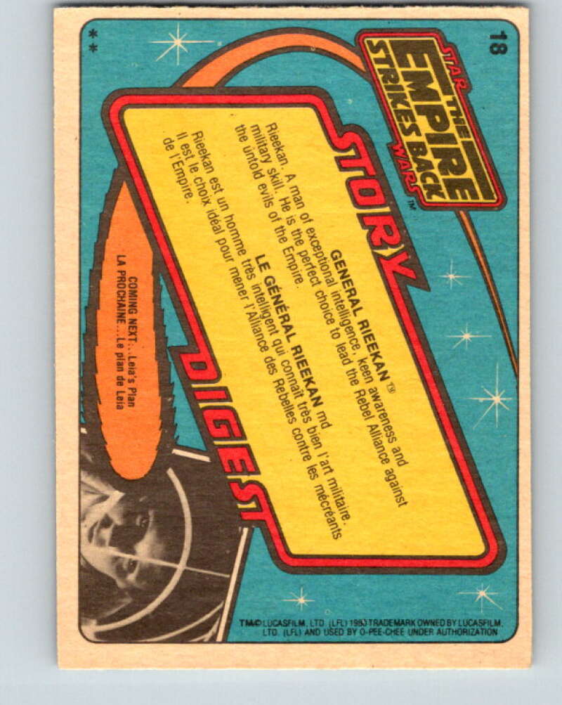 1980 OPC The Empire Strikes Back #18 General Rieekan V42792