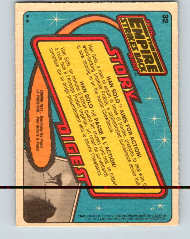 1980 OPC The Empire Strikes Back #32 Han Aims for Action! V42838