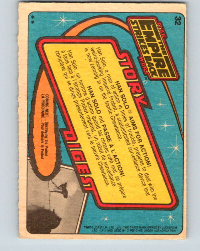 1980 OPC The Empire Strikes Back #32 Han Aims for Action! V42839
