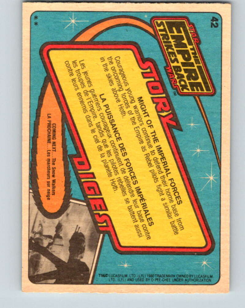1980 OPC The Empire Strikes Back #42 Might of the Imperial Forces V42868