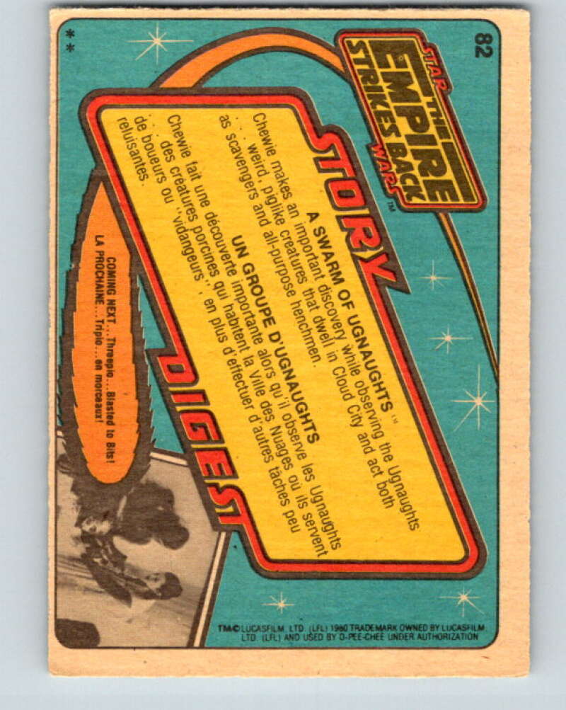 1980 OPC The Empire Strikes Back #82 A Swarm of Ugnaughts V42996