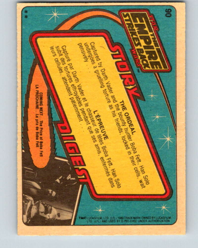 1980 OPC The Empire Strikes Back #90 The Ordeal V43020