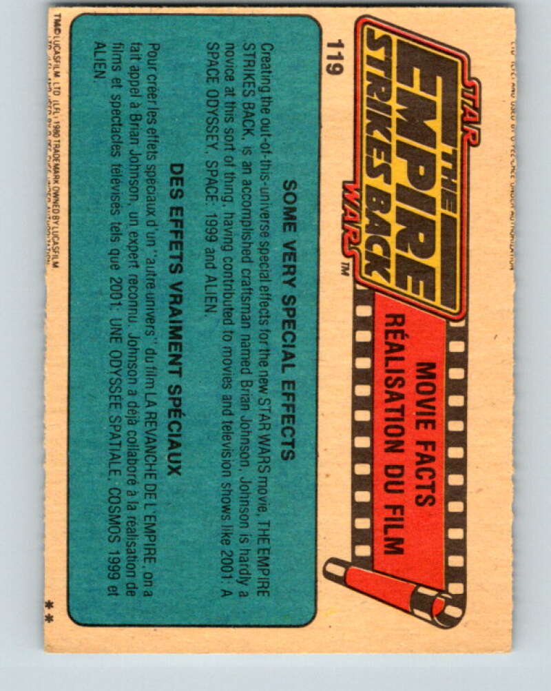 1980 OPC The Empire Strikes Back #119 Falcon on Hoth V43112
