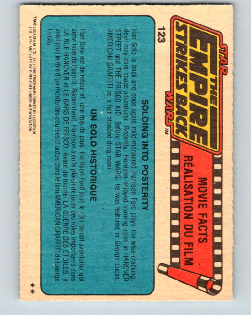 1980 OPC The Empire Strikes Back #123 Swamps of Dagobah V43123