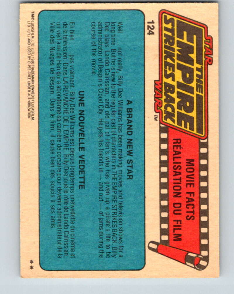 1980 OPC The Empire Strikes Back #124 Cloud City V43126