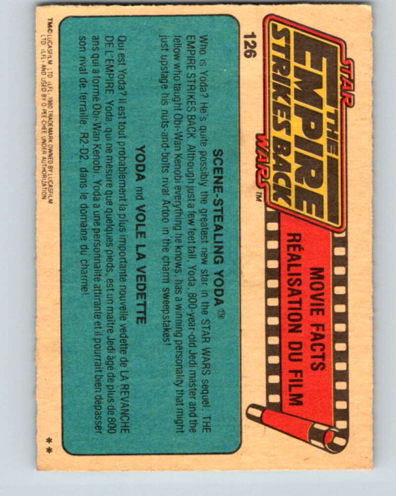 1980 OPC The Empire Strikes Back #126 Threepio's Destruction V43133