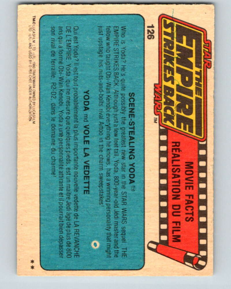 1980 OPC The Empire Strikes Back #126 Threepio's Destruction V43134