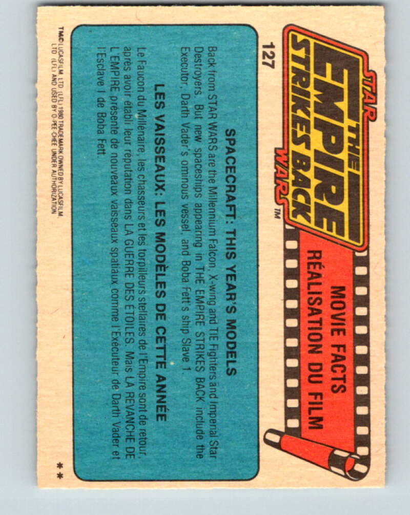 1980 OPC The Empire Strikes Back #127 Luke Battling Darth V43137