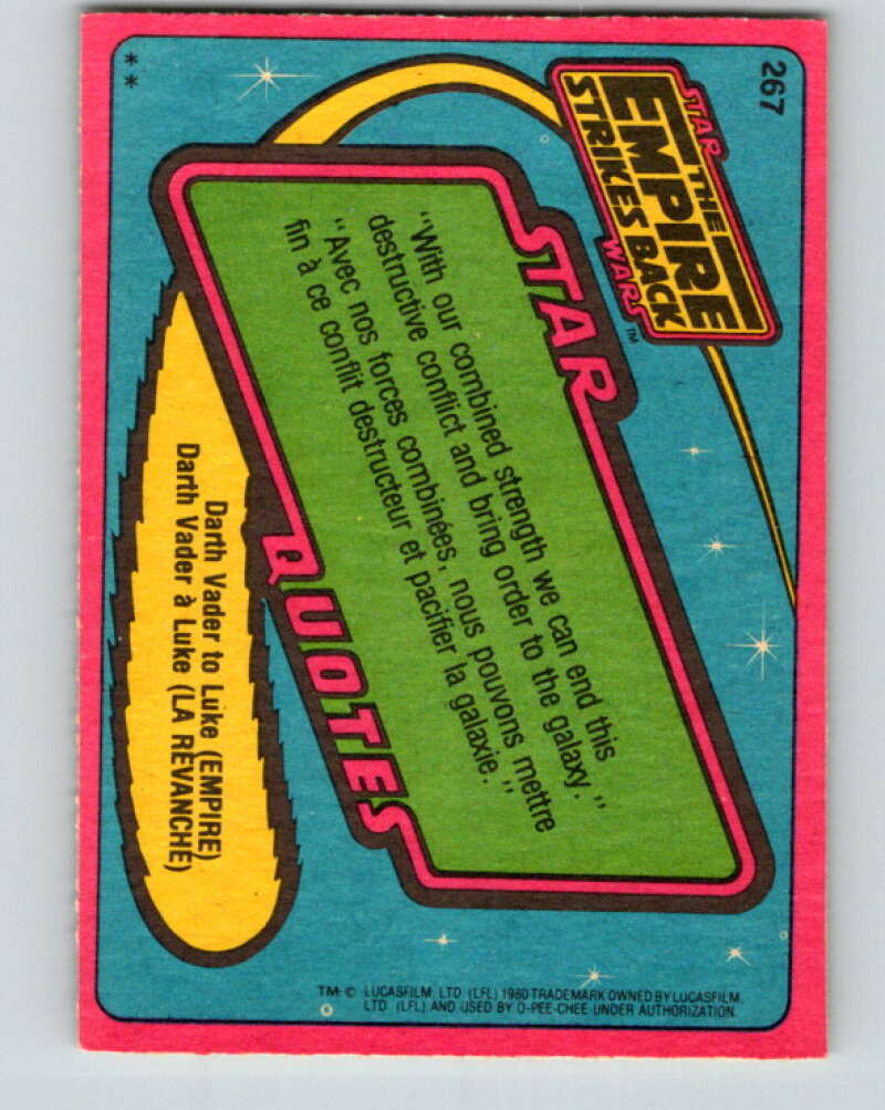 1980 OPC The Empire Strikes Back #267 Princess Leia V43162